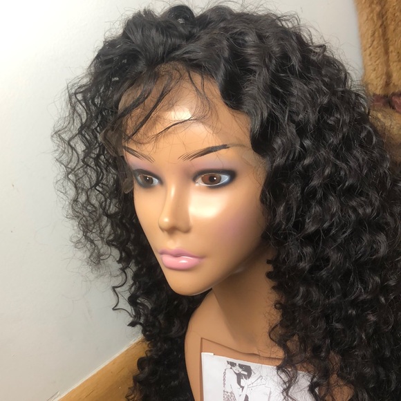 ?26” DEEP CURLY 100% HUMAN LACE FRONT WIG? *NWT* main image 4